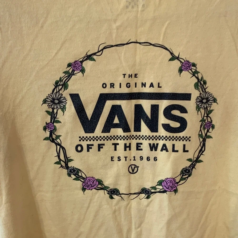 Vans Light Yellow Tee- small - Picture 5 of 5